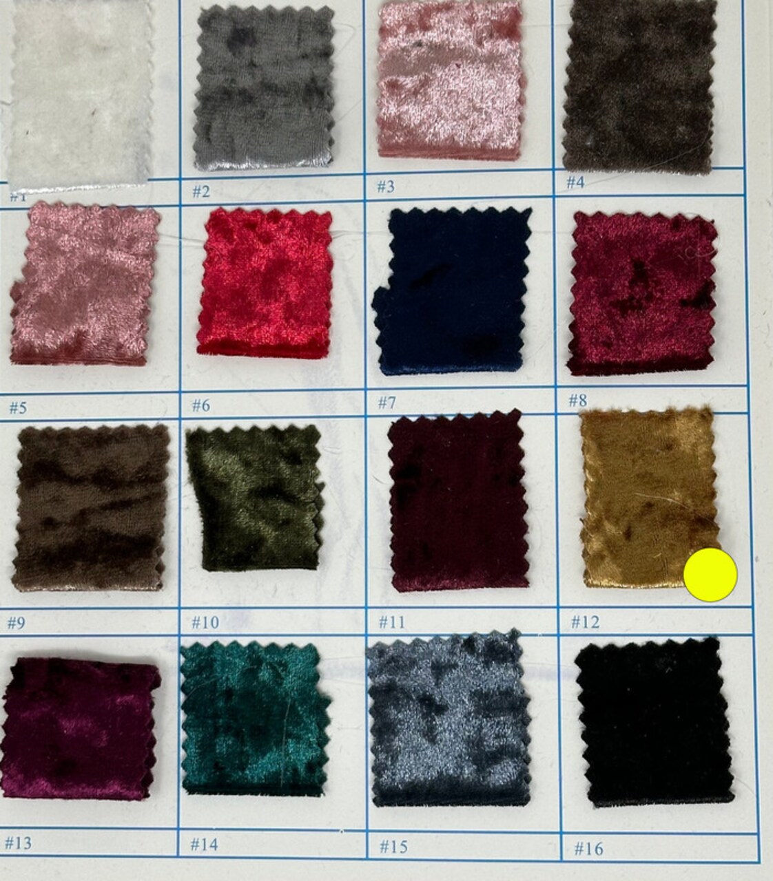 1 Yard Crushed Velvet Velour Stretch Fabric Soft Plush Polyester 58/60" Inch Width